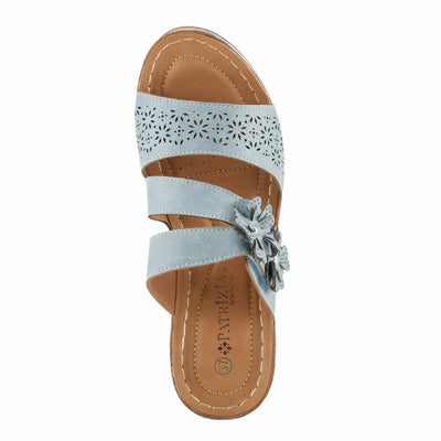 PATRIZIA Women's LOLLY Slide Wedge Sandals Blue EU 40 / US 9
