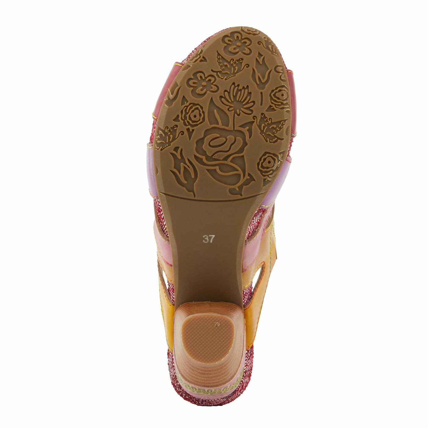 L'Artiste by Spring Step Women's Pita Sandal, Pink Multi, 9