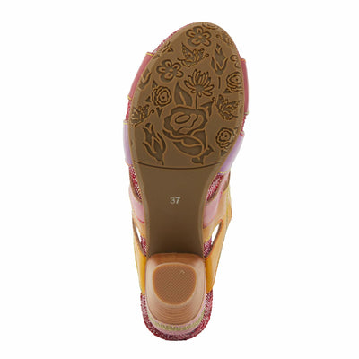 L'Artiste by Spring Step Women's Pita Sandal, Pink Multi, 9