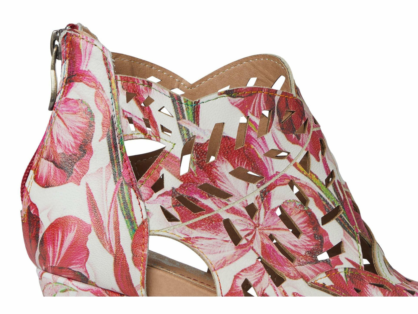 L'Artiste by Spring Step Women's Icon-Fleur Pump, Red Multi, 9.5-10