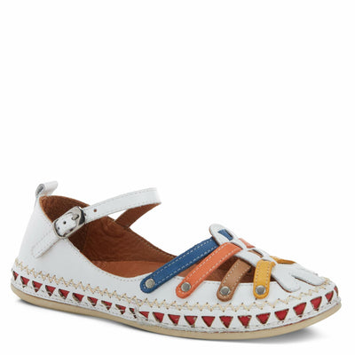 Spring Step Women's Apache Mary Jane Flat Shoe Grey Multi EU 38 / US 7.5-8