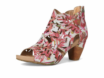 L'Artiste by Spring Step Women's Icon-Fleur Pump, Red Multi, 9.5-10