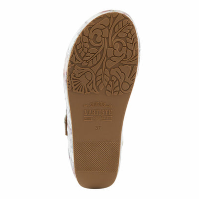 L'Artiste by Spring Step Women's Blissbloom Sandal, Ice Multi, 8.5