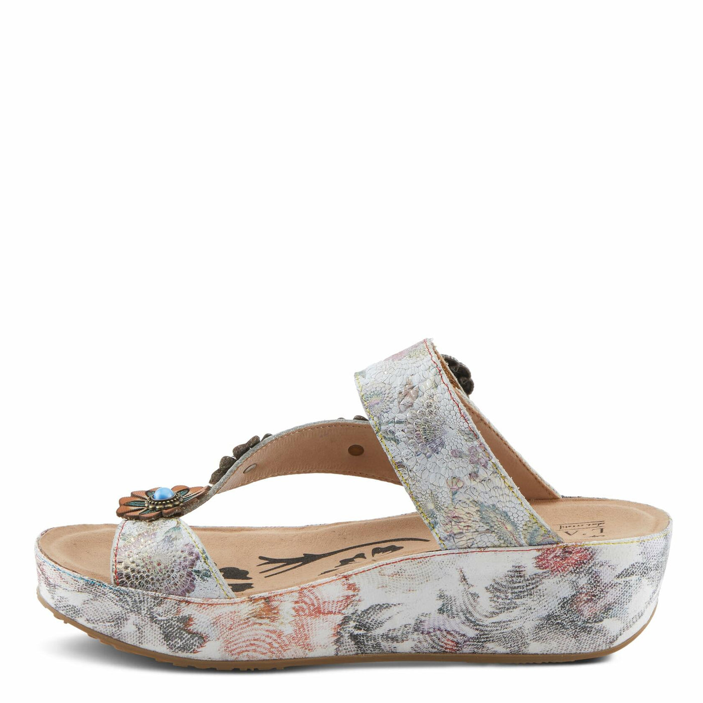 L'Artiste by Spring Step Women's Blissbloom Sandal, Ice Multi, 8.5