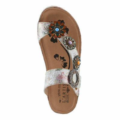 L'Artiste by Spring Step Women's Blissbloom Sandal, Ice Multi, 8.5