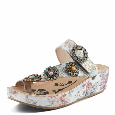 L'Artiste by Spring Step Women's Blissbloom Sandal, Ice Multi, 8.5