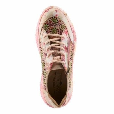 L'Artiste by Spring Step Women's Bloomington Sneaker, Blush Multi, 7.5-8