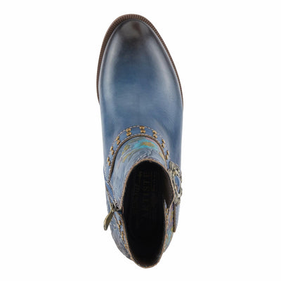L'Artiste by Spring Step Women's Daintylady Western Boot, Blue Multi, 8