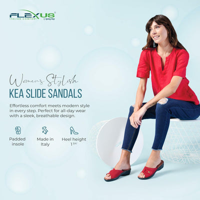 Flexus by Spring Step Women's KEA Slide Sandal, Black, 9.5-10
