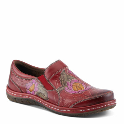 Spring Step L'Artiste Annawan Women's Stretch Fit Sneaker - Comfortable & Supportive, Fashionable & Versatile Red Multi EU 35 / US 5