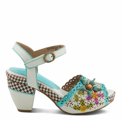 L'Artiste by Spring Step Women's Miabella White Multi EU 40 (US Women's 9) Medium