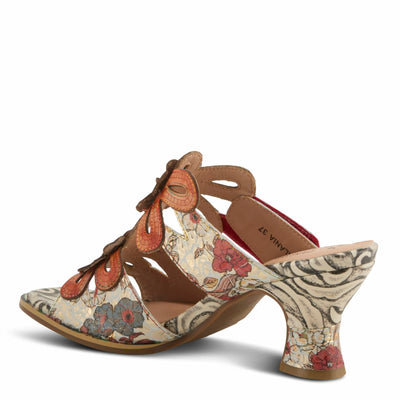 L'Artiste by Spring Step Women's Alania Sandal, Orange Multi, 5.5-6
