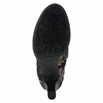 Spring Step L'Artiste Women's Glisten Leather Bootie Black Multi EU 39 / US 8.5