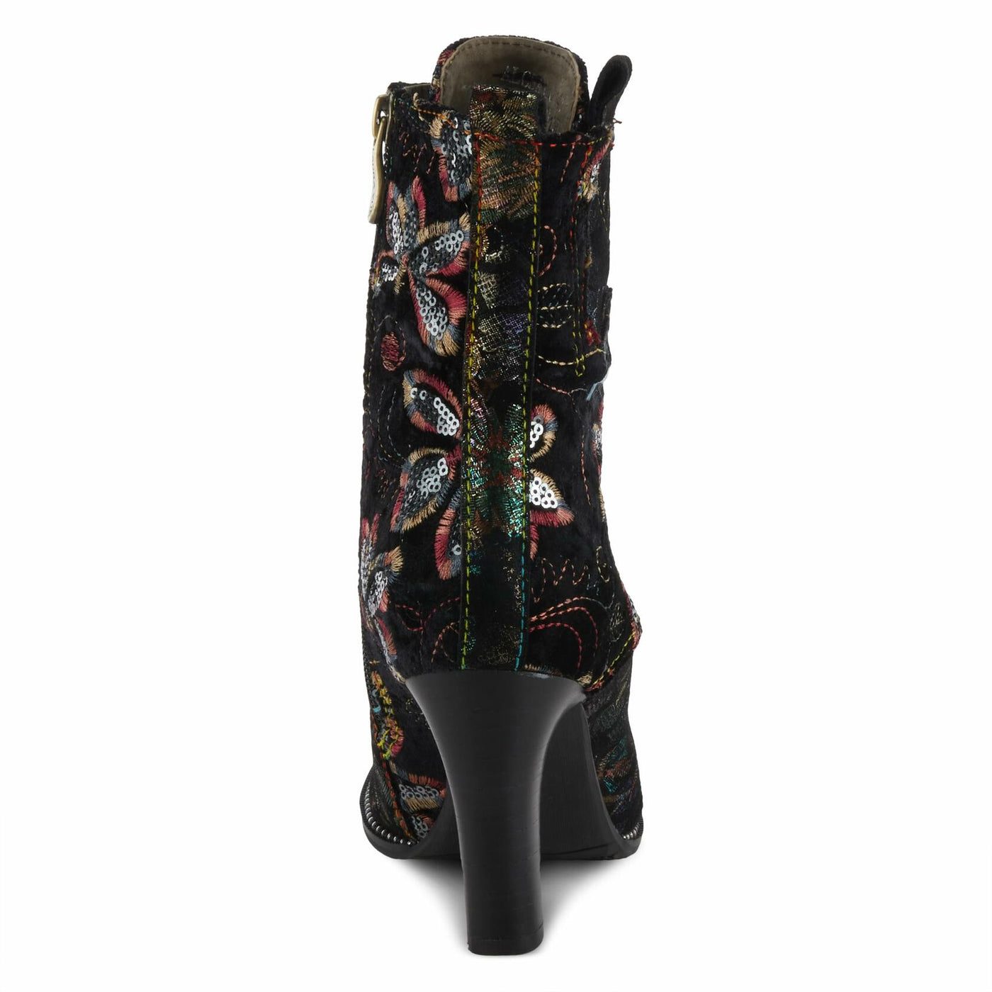 Spring Step L'Artiste Women's Glisten Leather Bootie Black Multi EU 39 / US 8.5