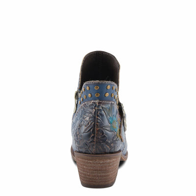 L'Artiste by Spring Step Women's Daintylady Western Boot, Blue Multi, 8