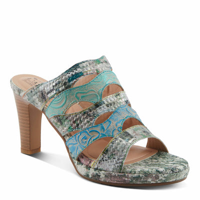 L'Artiste by Spring Step Women's Aurielle Sandal, Mint Multi, 9.5-10