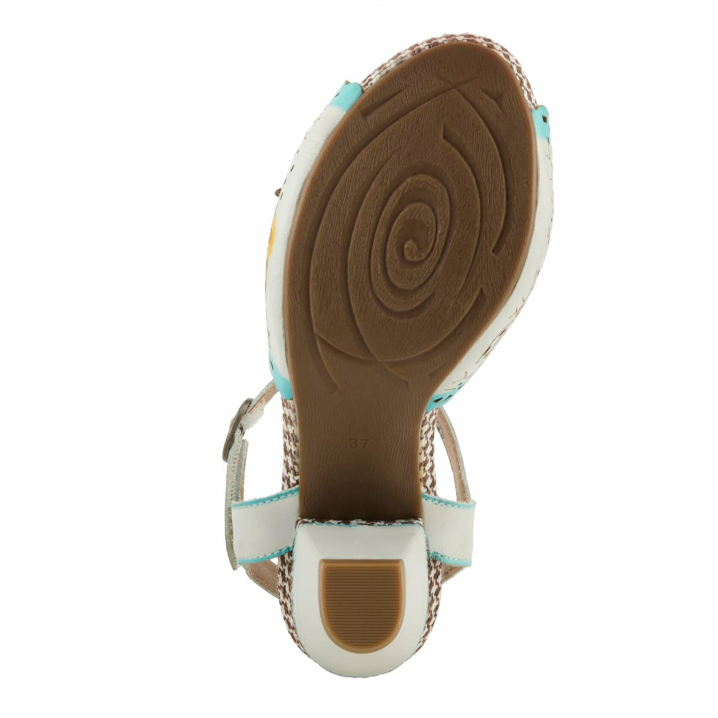 L'Artiste by Spring Step Women's Miabella White Multi EU 40 (US Women's 9) Medium
