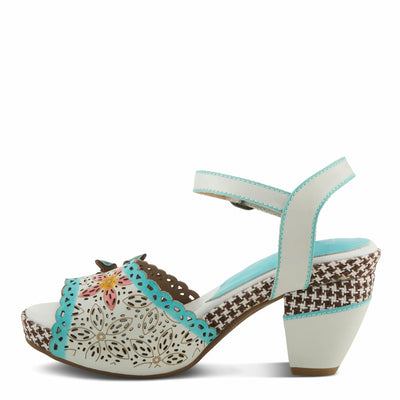 L'Artiste by Spring Step Women's Miabella White Multi EU 40 (US Women's 9) Medium