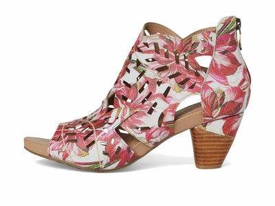 L'Artiste by Spring Step Women's Icon-Fleur Pump, Red Multi, 9.5-10