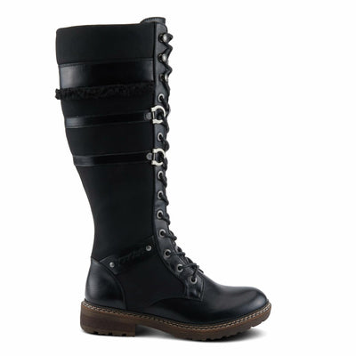 PATRIZIA Women's ALGERON Tall Boots with Sleek Design, Decorative Details, and Comfortable Fit Black EU 36 / US 5.5-6