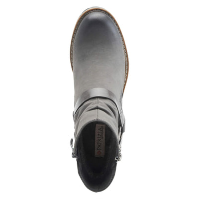 PATRIZIA Spring Step Firewood Booties for Women - Ladies Ankle Boots with Zipper Closure - Vegan Leather Womens Boots for Outdoor - Grey EU 37 / US 6.5-7