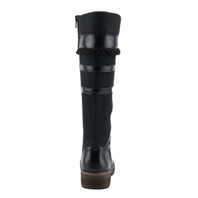 PATRIZIA Women's ALGERON Tall Boots with Sleek Design, Decorative Details, and Comfortable Fit Black EU 36 / US 5.5-6