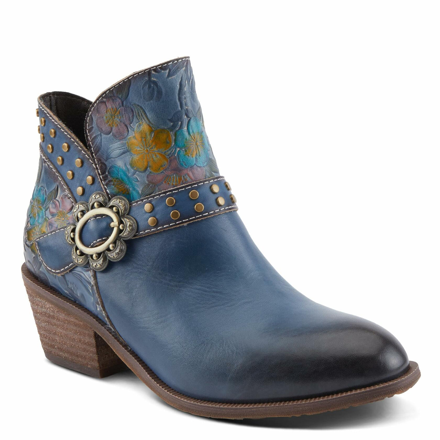 L'Artiste by Spring Step Women's Daintylady Western Boot, Blue Multi, 9