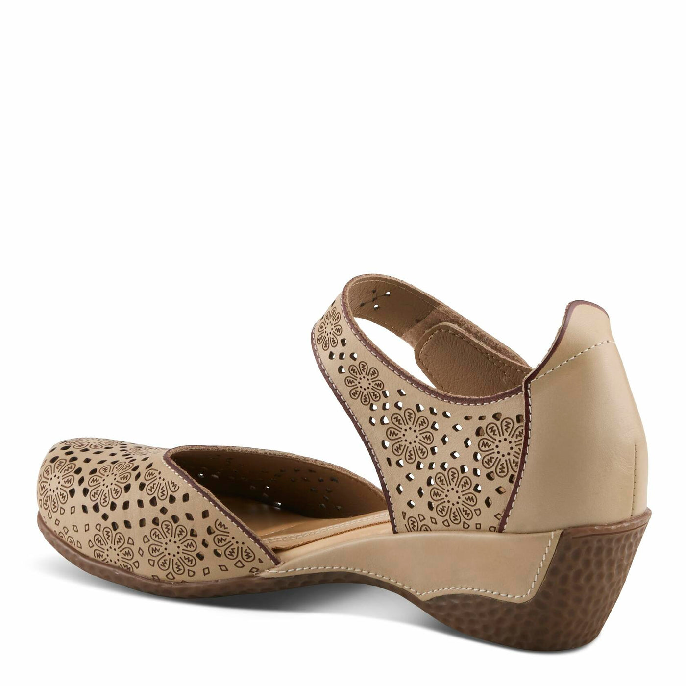 L'Artiste by Spring Step Women's Americana Mary Jane Flat, Beige, 6.5-7