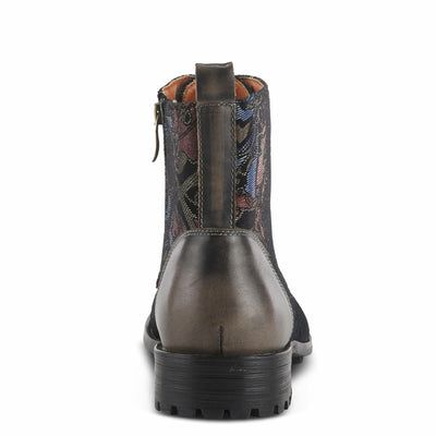 Spring Step L'Artiste Men's Elton Leather Bootie Grey Multi EU 45 / US 11.5