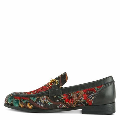 Spring Step L'Artiste Men's Jonas Leather Loafer Black Multi EU 46 / US 12-12.5