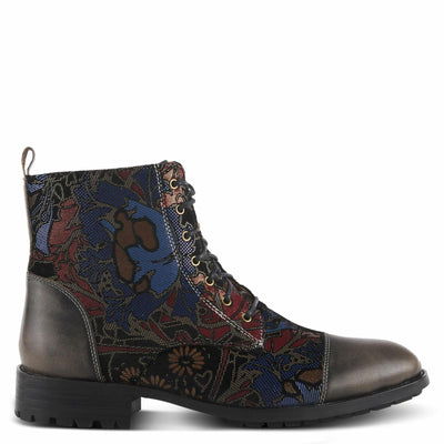 Spring Step L'Artiste Men's Elton Leather Bootie Grey Multi EU 45 / US 11.5