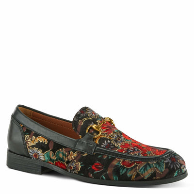 Spring Step L'Artiste Men's Jonas Leather Loafer Black Multi EU 46 / US 12-12.5