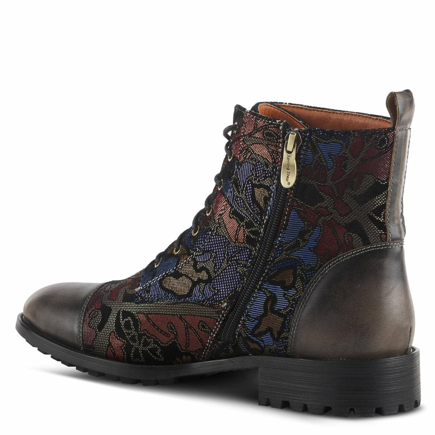 Spring Step L'Artiste Men's Elton Leather Bootie Grey Multi EU 45 / US 11.5