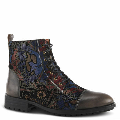 Spring Step L'Artiste Men's Elton Leather Bootie Grey Multi EU 45 / US 11.5