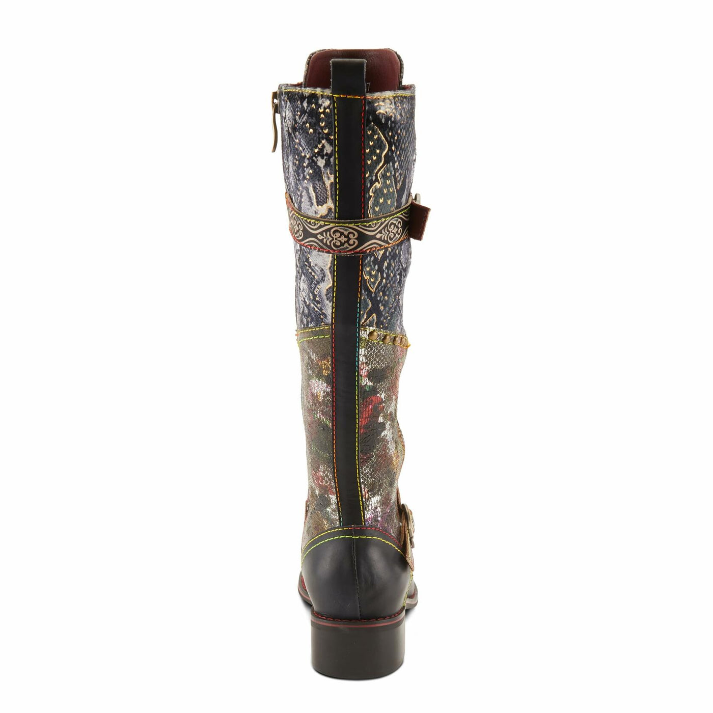 Spring Step L'Artiste Women's Vaneyck Leather Tall Boot Black Multi EU 40 / US 9