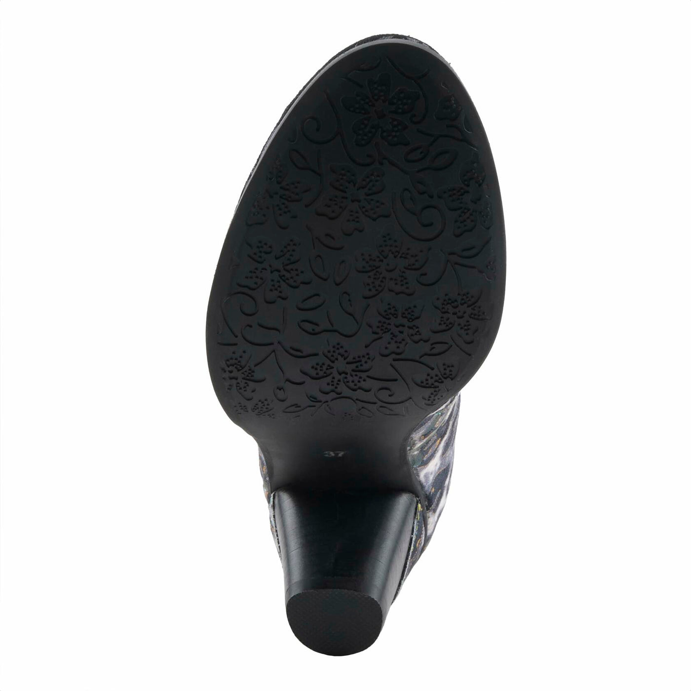 Spring Step L'Artiste Dessalynn Heeled Booties | Suede & Velvet Ankle Boots with Vintage Charm NAVY MULTI EU 41 / US 9.5-10