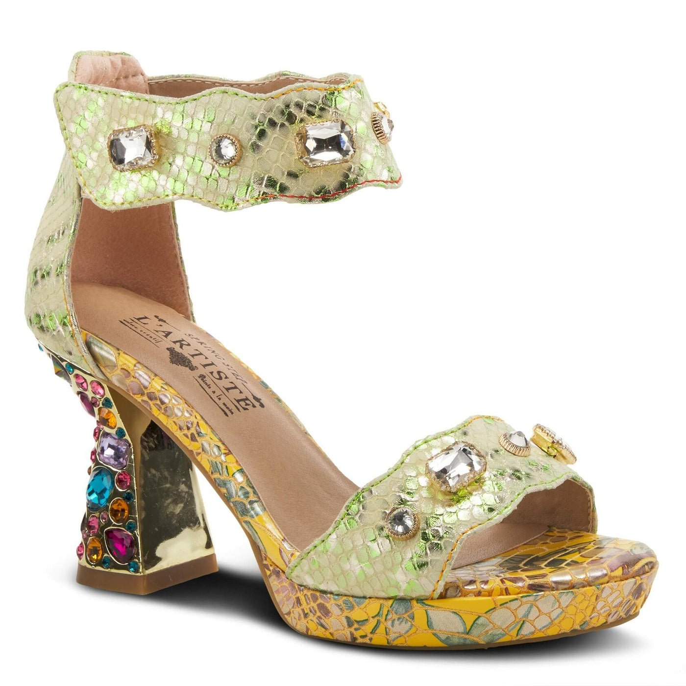 L'ARTISTE JEWELL CLOSED BACK SANDALS YELLOW / EU 40 / US 9