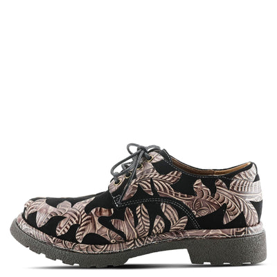 L'ARTISTE JIGSAW OXFORD SHOES BLACK MULTI / EU 35 / US 5