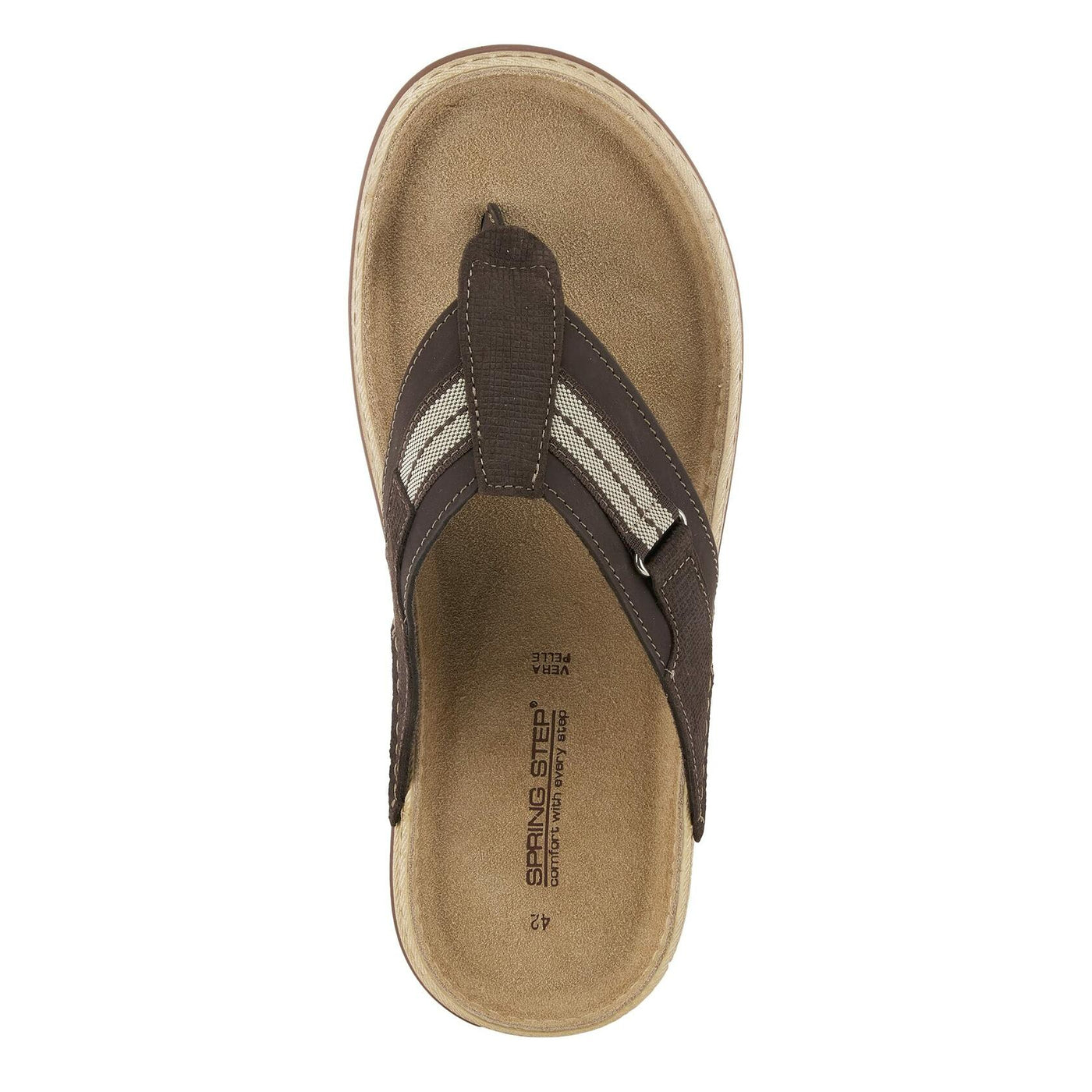 SPRING STEP MEN URIEL SANDAL DARK BROWN / EU 44 / US 10.5-11