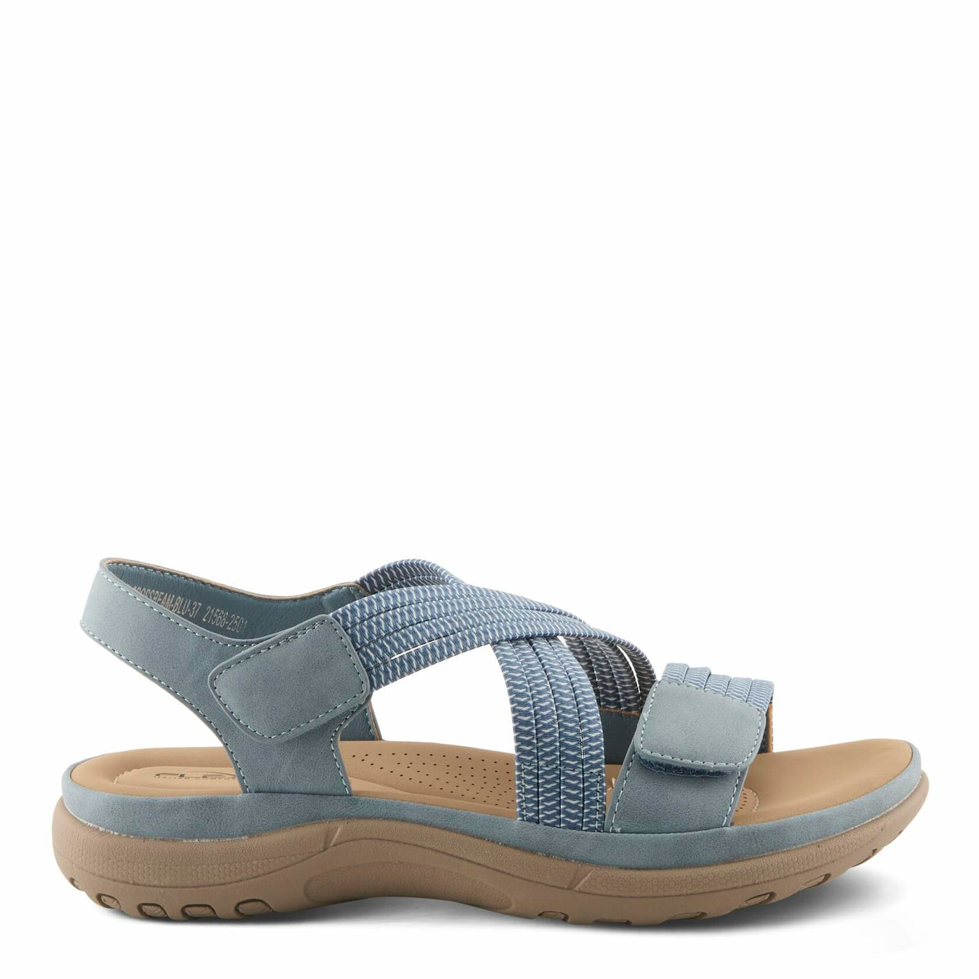 Flexus Women's CROSSBEAM Cross Over Sandals Blue EU 36 / US 5.5-6