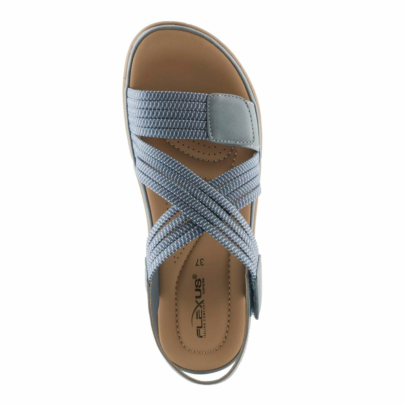Flexus Women's CROSSBEAM Cross Over Sandals Blue EU 36 / US 5.5-6