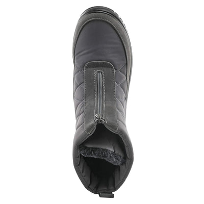 Flexus Spring Step Lakeeffect Boots for Women - Waterproof Ladies Boots with Front Zipper Closure - Women's Snow Boots for Winter - Grey EU 39 / US 8.5