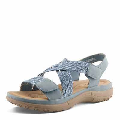 Flexus Women's CROSSBEAM Cross Over Sandals Blue EU 36 / US 5.5-6