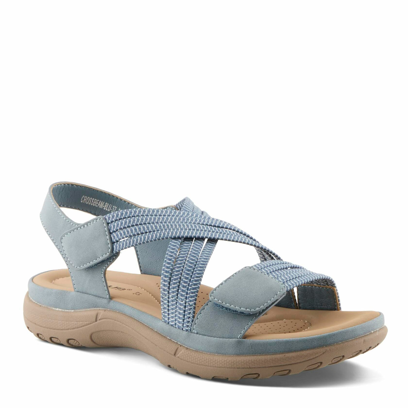 Flexus Women's CROSSBEAM Cross Over Sandals Blue EU 36 / US 5.5-6