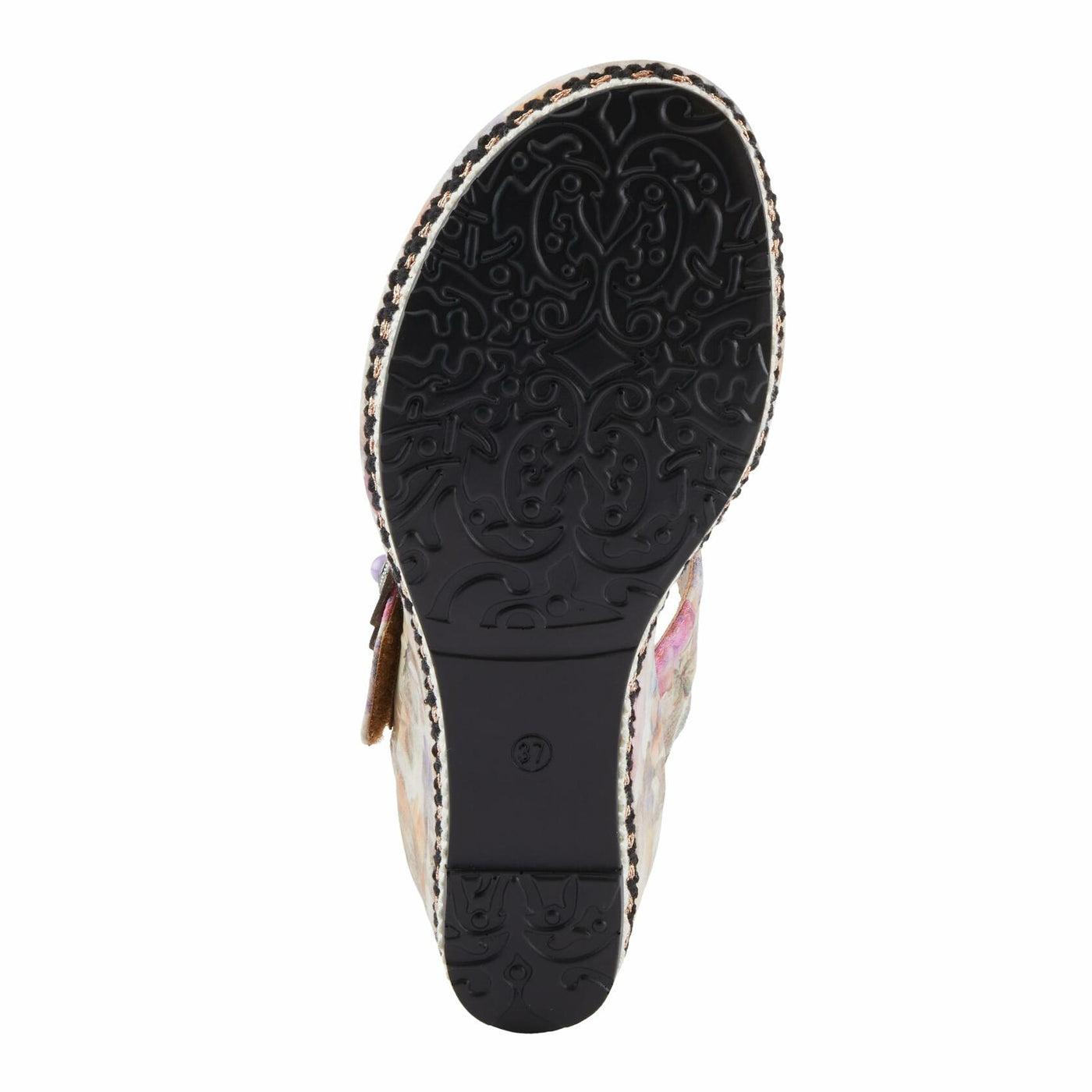 L'Artiste by Spring Step Women's Blissful Sandal, Beige Multi, 6.5-7