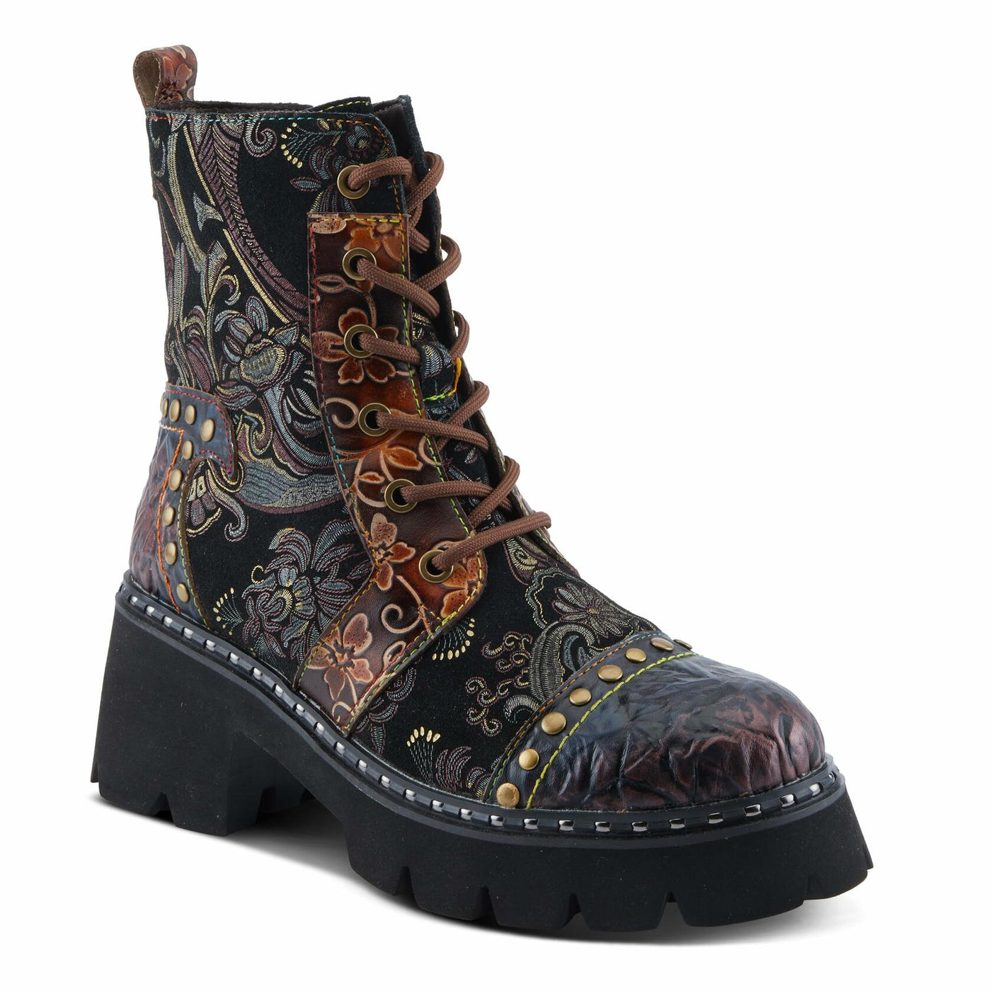 L'Artiste by Spring Step Women's Severity Brown Multi 7 Medium