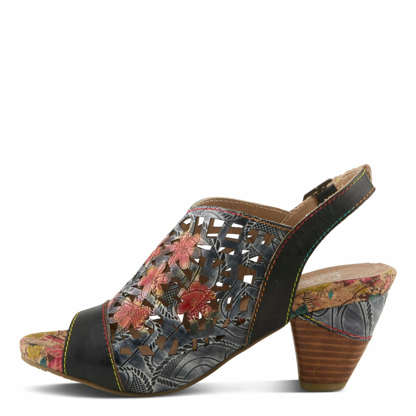 L'Artiste by Spring Step Women's Eclipsing Pump, Black Multi, 6.5-7