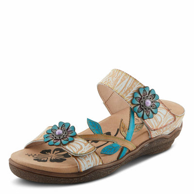 L'Artiste by Spring Step Women's Aymee Sandal, Beige Multi, 7.5-8
