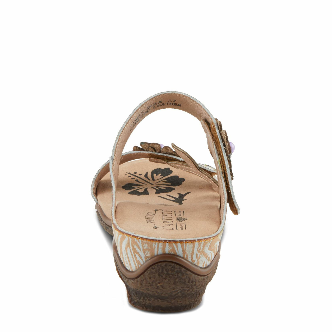 L'Artiste by Spring Step Women's Aymee Sandal, Beige Multi, 7.5-8