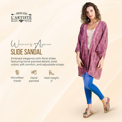 L'Artiste by Spring Step Womens Aymee Mango Multi 6.5-7 Medium